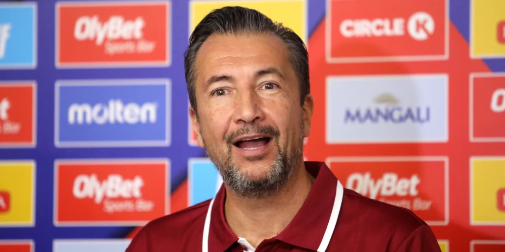 Latvijas vīriešu valstsvienības galvenais treneris Luka Banki.