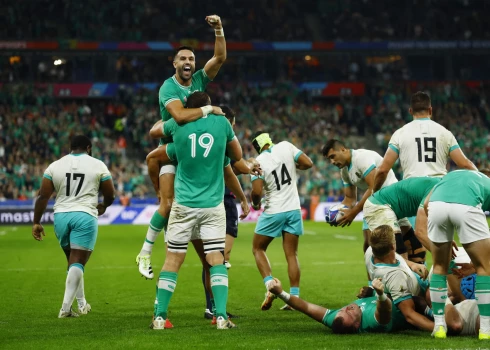Pasaules regbija līdere Īrija pārspēj pasaules čempioni DĀR — vai īri spēs ceturtdaļfinālā revanšēties "All Blacks"?