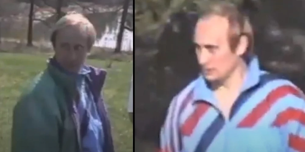 Видео снято в Финляндии в начале 90-х. Путину было тогда около сорока лет, он только что поднялся до влиятельного игрока в петербургской политике.