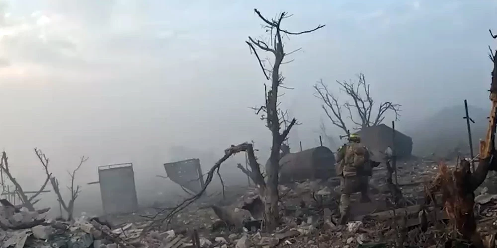 Ukrainas aizstāvji uzbrūk okupantu pozīcijām pie Andrijivkas.