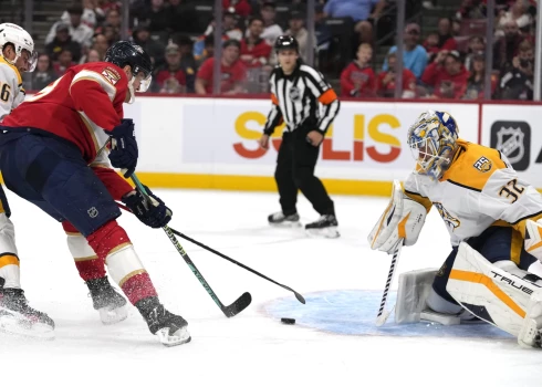 Sandis Vilmanis kaldina "Panthers" uzvaru NHL pirmssezonas pārbaudes spēlē pret "Predators"