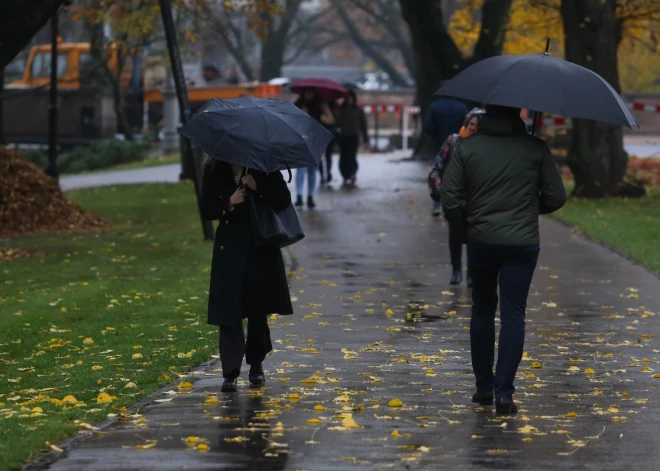 Sestdiena būs mākoņaina un lietaina