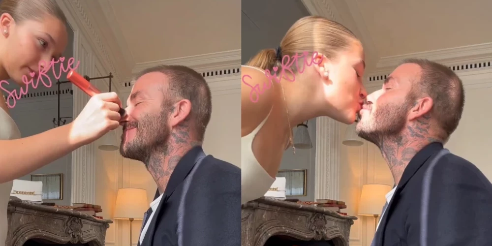 Дэвид Бекхэм снова целует 12-летнюю дочь в губы - подписчики не одобряют