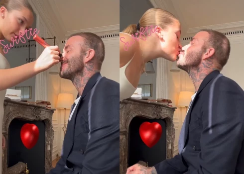 Семейство Бекхэмов довольно тактильное, для них естественно выражать привязанность через прикосновения, объятия и поцелуи.