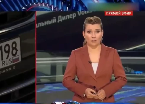 Olga Skabejeva stāsta par Latvijas nacismu (ekrānuzņēmums no "X")
