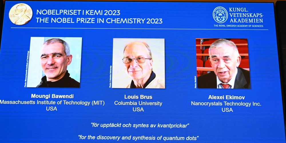 Bavendi, Brūss un Jekimovs iegūst Nobela prēmiju ķīmijā par kvantu punktu tehnoloģiju