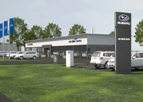 В Риге строится крупнейший в Европе автоцентр Subaru