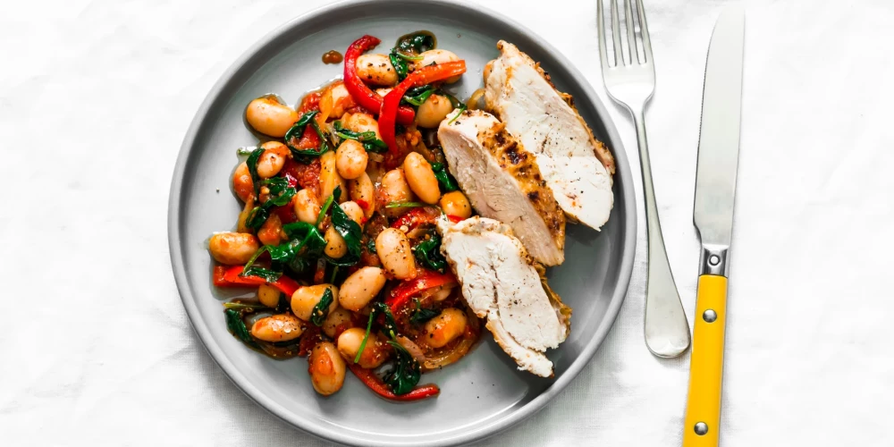 Vistas fileja ar pupiņām