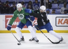 Teodors Bļugers savainojuma dēļ pamet treniņu; Balinskim labas izredzes sezonu sākt NHL