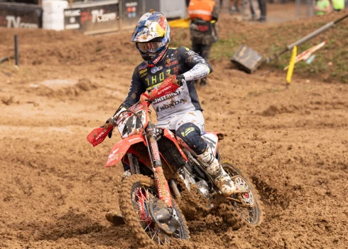 Latvijas vadošais motokrosa braucējs Pauls Jonass.