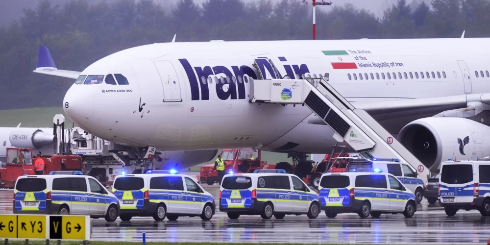 Teroristi draud uzspridzināt irāņu lidmašīnu, paralizējot Hamburgas lidostas darbību