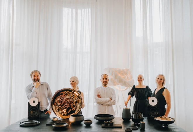(No kreisās) - Jānis Irbe (Aretai), Līna Duplinska (an&angel), Miks Balodis (Vaidava), Ieva Kalēja (Mammalampa), Agnese Stalte (Kanttari).
