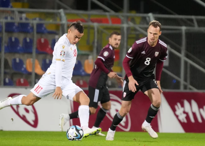 UEFA Eiropas čempionāta kvalifikācijas turnīra spēle futbolā starp Latvijas un Armēnijas valstsvienībām "Skonto" stadionā.