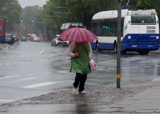 Во вторник в Латвии снова дожди