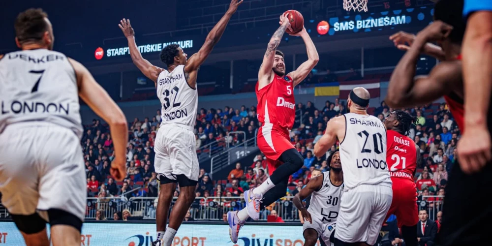 "Prometey" basketbolisti Rīgā piedzīvo neveiksmi Eirokausa spēlē