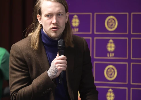 Futbola kluba "Auda" valdes loceklis Rihards Gorkšs.