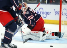 VIDEO: Merzļikinam atvairīti 24 metieni “Blue Jackets” zaudējumā, Girgensonam otrie vārti sezonā
