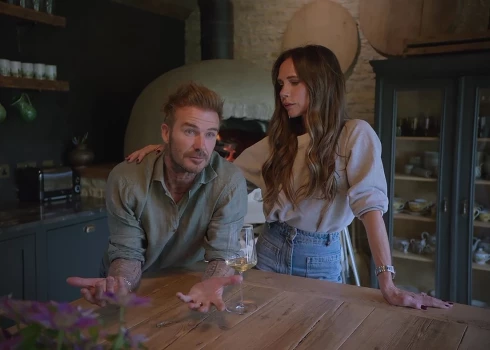 Deivids un Viktorija Bekhemi "Netflix" dokumentālajā filmā "Bekhemi".