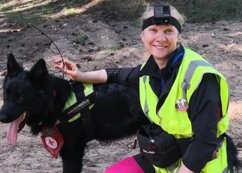 Кинолог, юрист и волонтер организации Bezvests.lv Ирина Бруниня. (Фото: из личного архива)