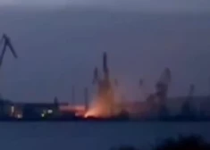 Deg kuģu remonta rūpnīca Kerčā (ekrānuzņēmums no video)