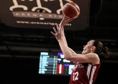 Latvijas sieviešu basketbola izlasei zaudējums Eiropas čempionāta kvalifikācijas spēlē ar Franciju
