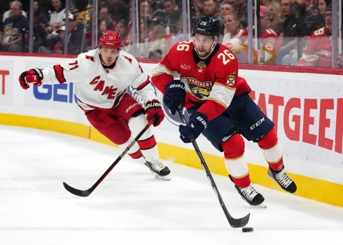 VIDEO: Balinskis gūst savus pirmos vārtus NHL un palīdz "Panthers" tikt pie uzvaras