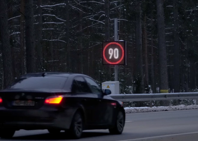 Uz Ķekavas apvedceļa atļauto ātrumu ziemas sezonā samazina līdz 90 km/h