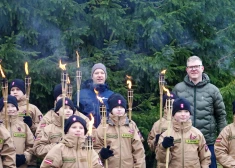 Rīgas mērs ar jaunsargiem izraudzījis egles, kas rotās Doma laukumu un Rātslaukumu