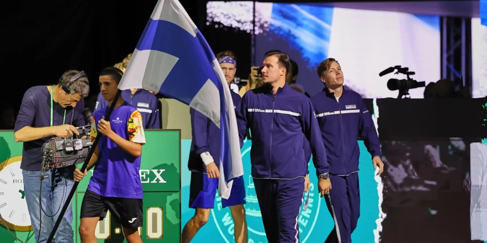 Somijas tenisisti negaidīti pieveic čempionus kanādiešus un iekļūst Deivisa kausa pusfinālā
