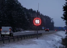 Elektroniskās ceļazīmes uz Vidzemes šosejas.