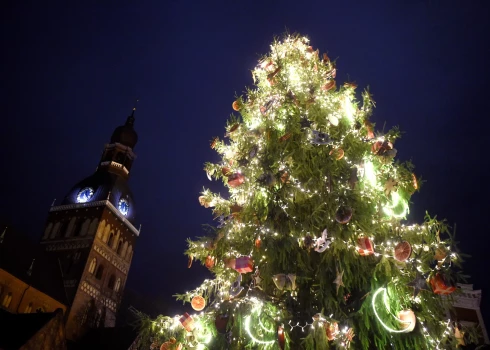 В воскресенье будут зажжены главные рождественские елки Риги: план мероприятий