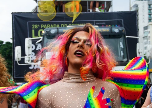 LGBT praida parāde Riodežaneiro dienvidos. 2023. gada 19. novembrī.