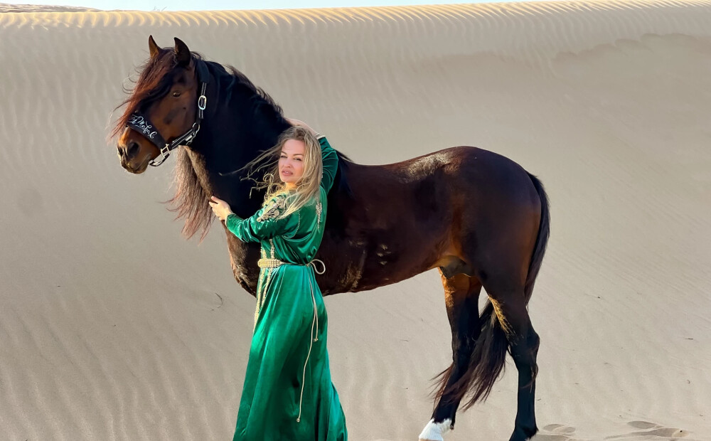 Dināra Rudāne nespēj dzīvot bez Marokas zirgiem