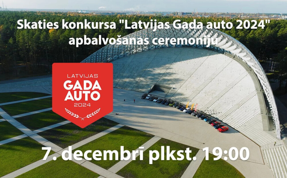 TIEŠRAIDE: Kas būs Latvijas šī gada labākais auto? Skaties “Latvijas Gada auto 2024” laureātu paziņošanu