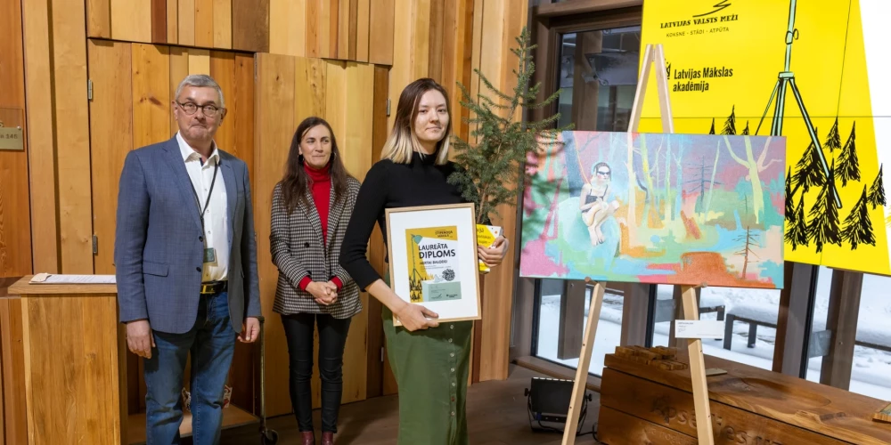 Mākslas akadēmijas studente Herta Balode ieguvusi "Latvijas Valsts mežu" stipendiju - 1500 eiro