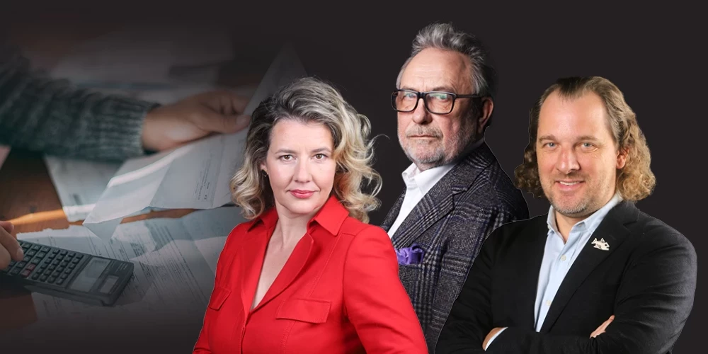 Dana Reizniece-Ozola, Pēteris Šmidre un Andris Bite komentē lielos "ziemas rēķinus".