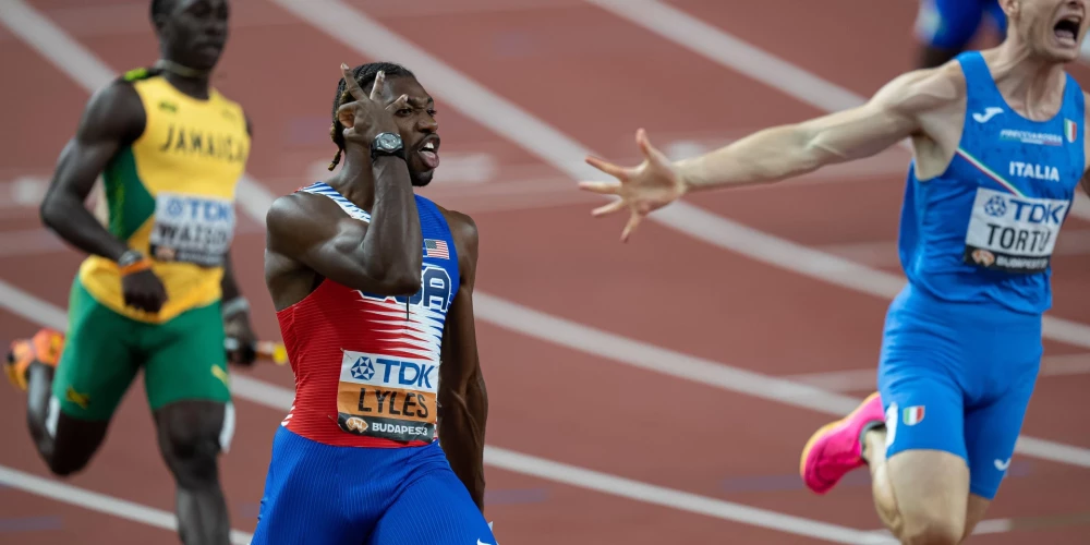Pasaules ātrākais vīrs amerikānis Lailss Parīzes olimpiskajās spēlēs grib iegūt četras zelta medaļas