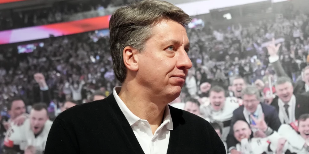 Latvijas izlases galvenais treneris Harijs Vītoliņš.