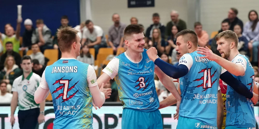 Jēkabpils "Lūši" izcīna Latvijas kausu volejbolā