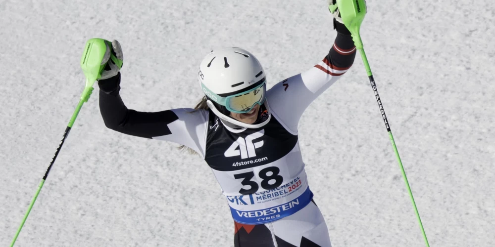 Dženifera Ģērmane uzvar slaloma sacensībās Itālijā