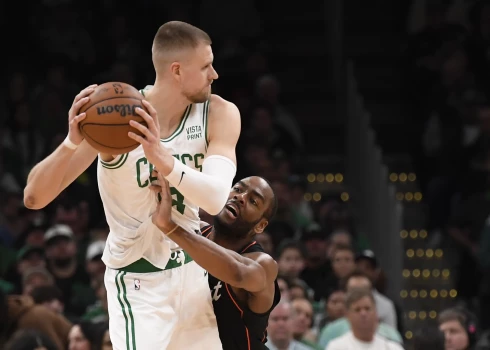 Kristaps Porziņģis aizvadītajā naktī bija viens no galvenajiem "Celtics" uzvaras kaldinātājiem.