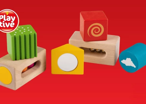 Atsauc "Lidl" veikalos tirgotos zīmola "Playtive" komplektus bērniem "Sensorie bloki"