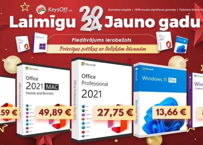 Keysoff palīdz atvērt produktivitāti! Iegūstiet Windows 11 Pro licences par 13.66€!