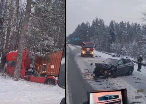 ВИДЕО: серьезная авария на Таллинском шоссе