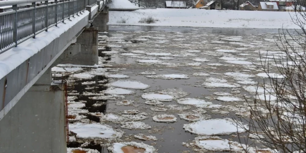 Этой ночью начал повышаться уровень воды в Екабпилсе.