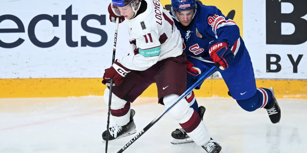 Latvijas U-20 hokeja izlases kapteinim Danam Ločmelim piespriesta divu spēļu diskvalifikācija IIHF sacensībās