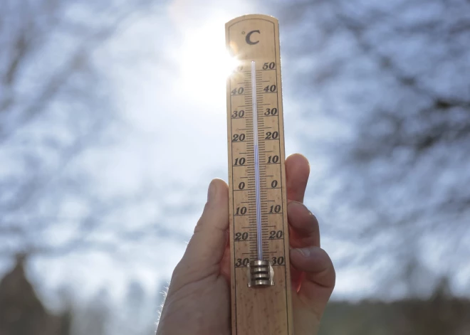 Ventspils lidostā gaisa temperatūra piecu stundu laikā paaugstinājusies par 22 grādiem