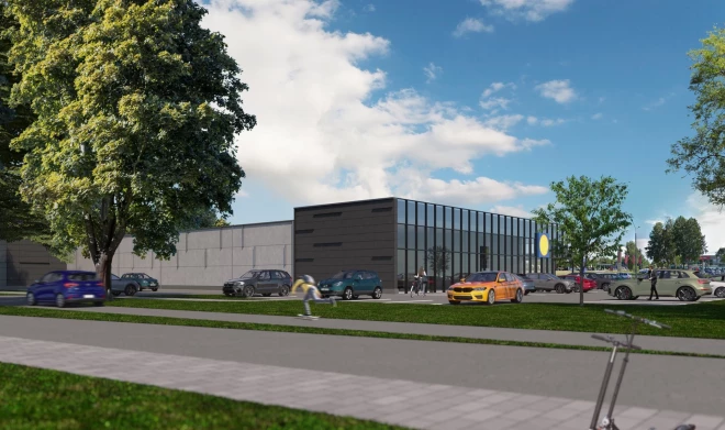 Для благоустройства и озеленения территории вокруг магазина будет высажено не менее 1150 различных кустарников и саженцев деревьев.