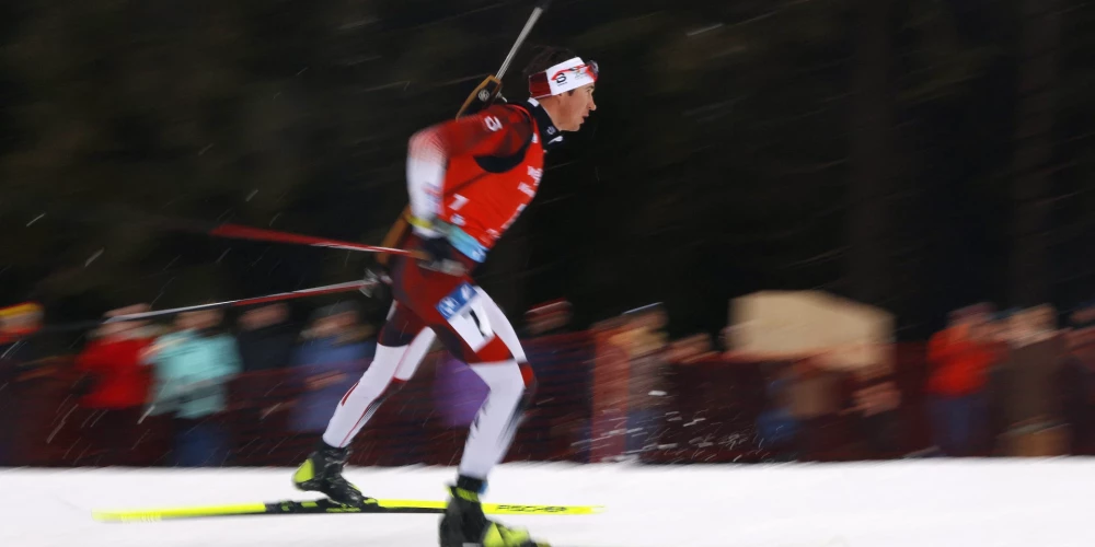Latvijas biatlonistiem atzīstams sniegums stafetē un 12. vieta