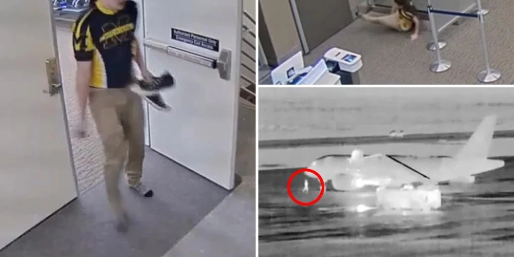 ВИДЕО: опоздавший на самолет мужчина выбежал на взлетную полосу, и его ...